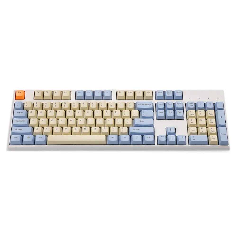 YMDK Godspeed ANSI 104 ключа набор ключей с печатью сверху толстый PBT OEM профиль колпачки