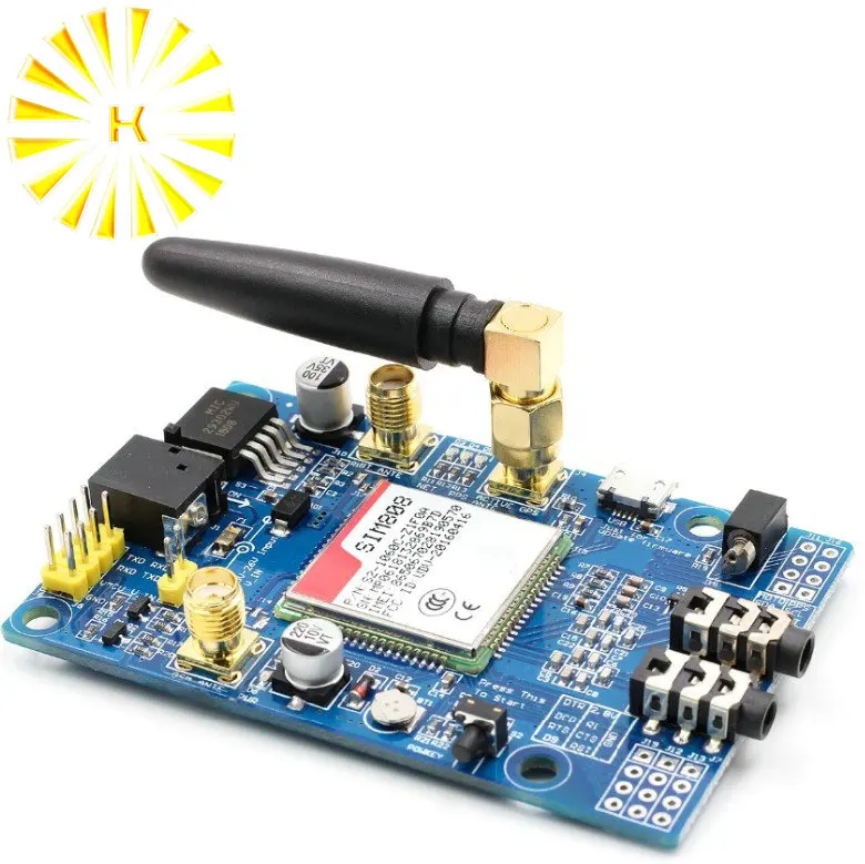 SIM808 модуль GSM GPRS GPS макетная плата SMA с антенной для Arduino | Электронные компоненты и