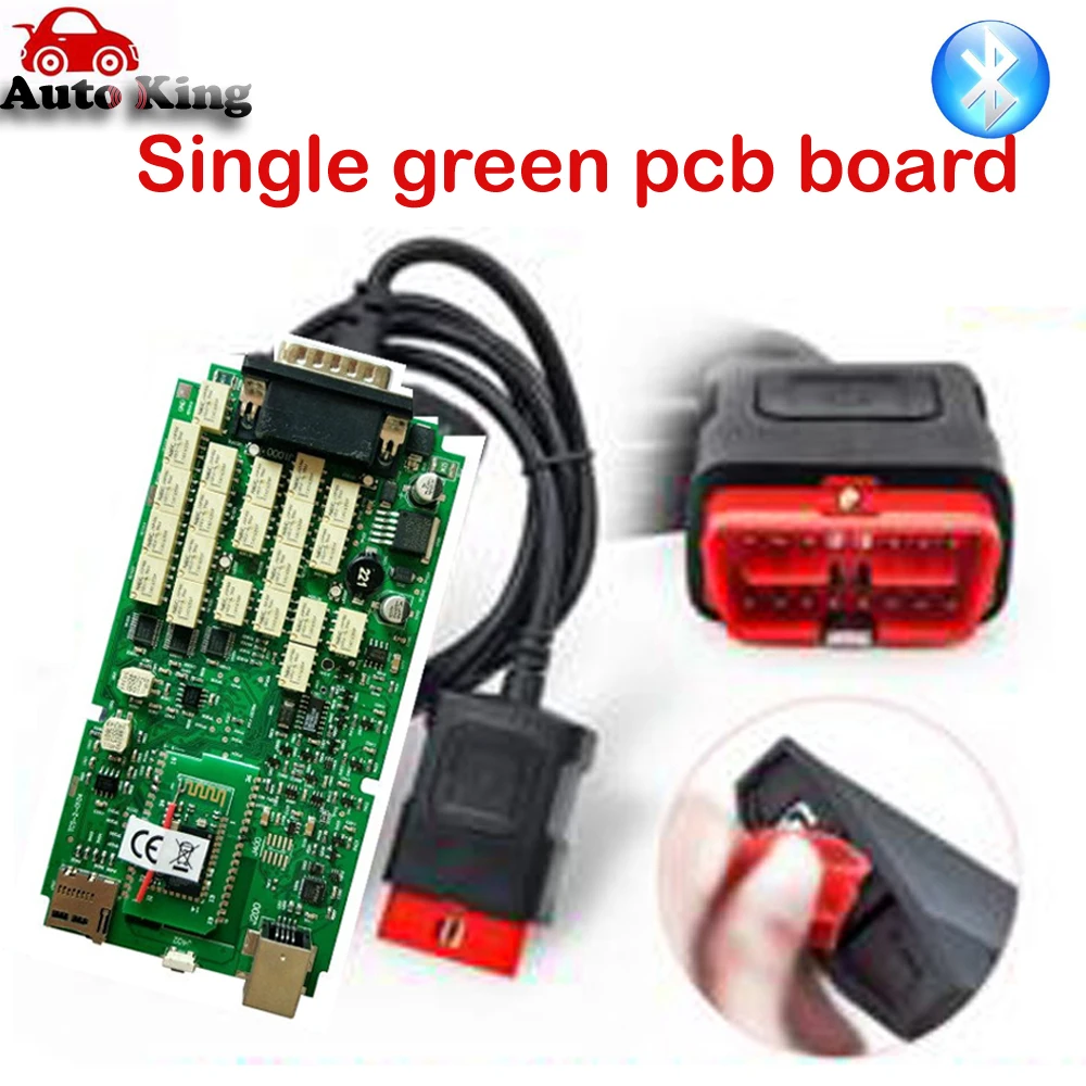 Vd TCS cdp с bluetooth один зеленый PCB vd ds150e 2015 3 программное обеспечение keygen