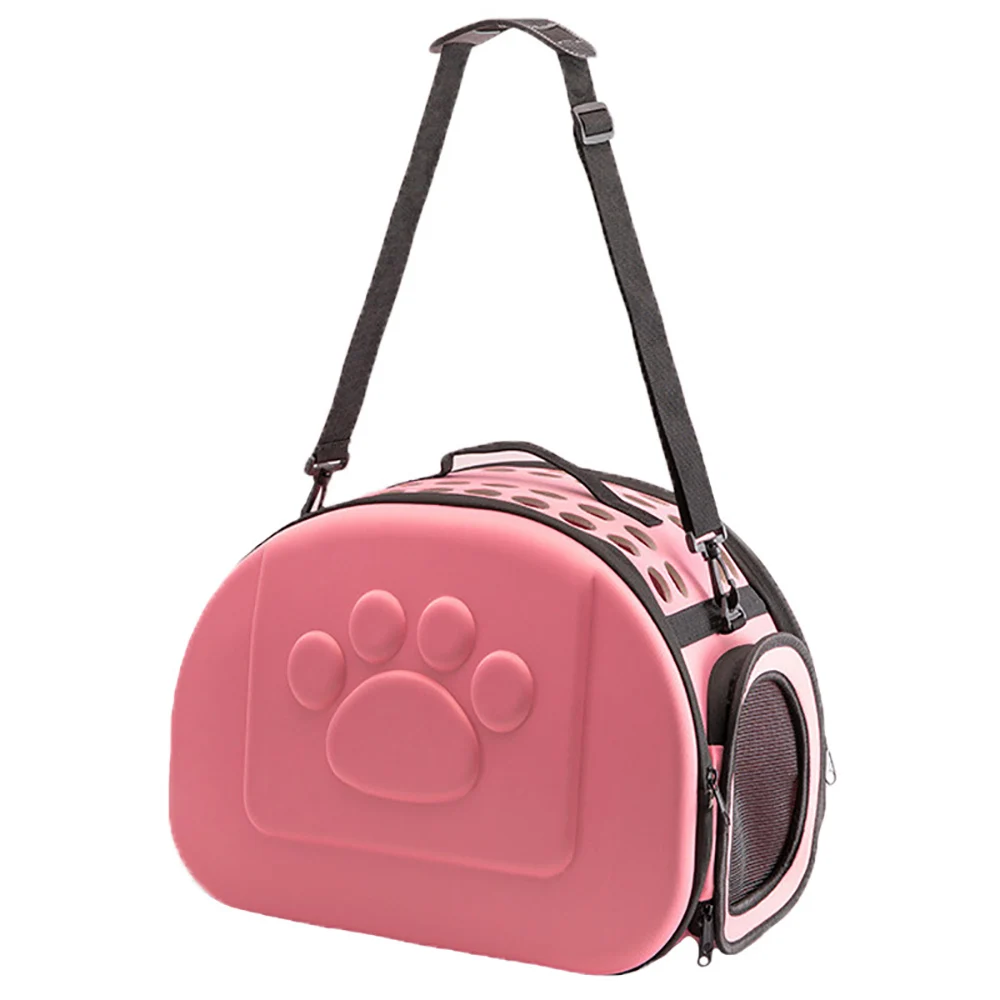 Fashion Portable Outdoor Travel Dog Bag Out Folding EVA Pet Bag Box Shoulder Bag 