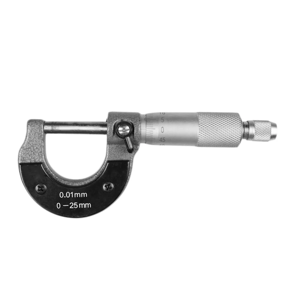 Горячий B 0-25 мм 0,01 мм Манометр наружный метрический микрометрический инструмент с металлом для механического суппорта инструмент
