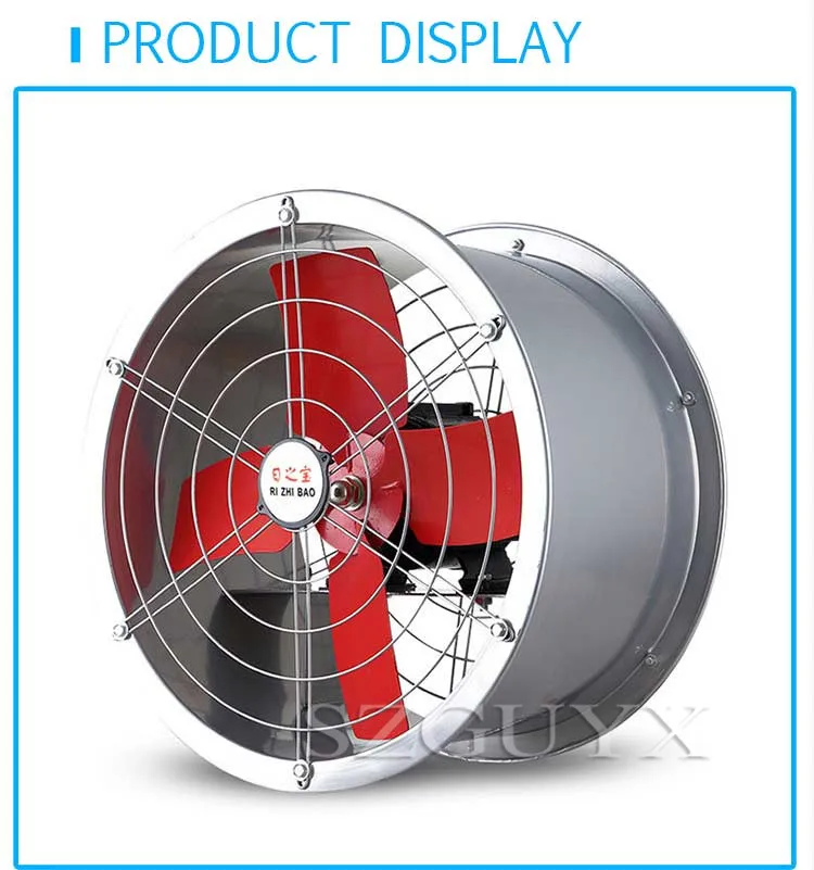 [16 дюймов] цилиндр Вытяжной Вентилятор промышленный вытяжной вентилятор кухня торговый центр промышленный вентилятор бесшумный вентилятор для ванной комнаты