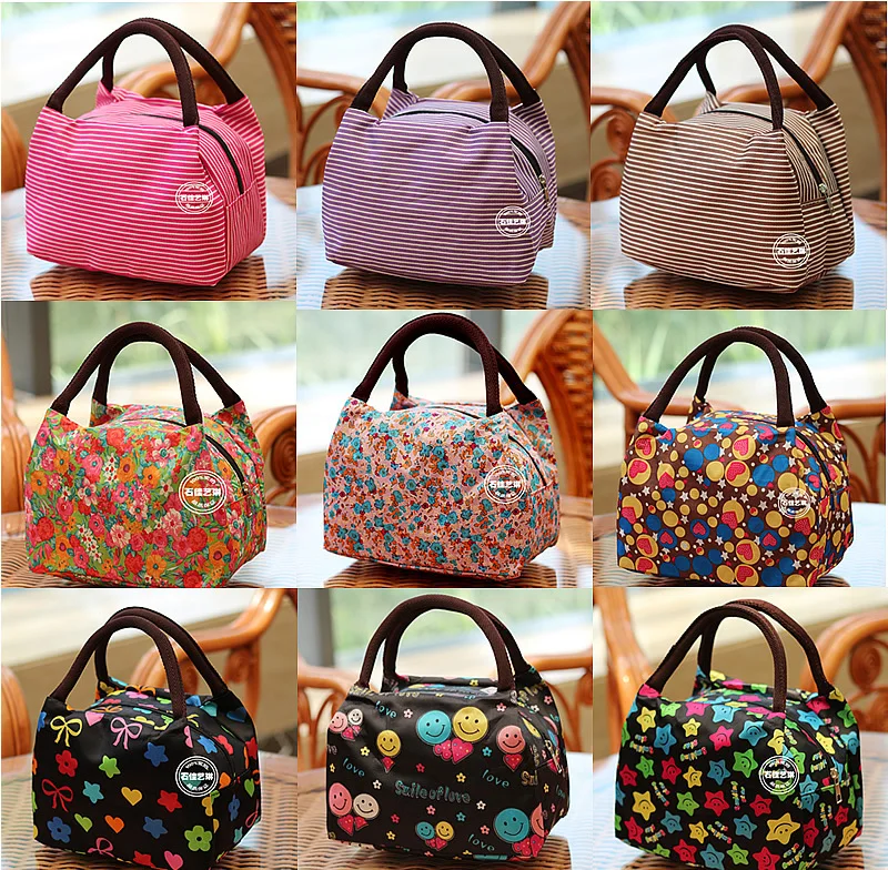 Free shipping! 16 Color New fashion canvas lunch bag lady women casual