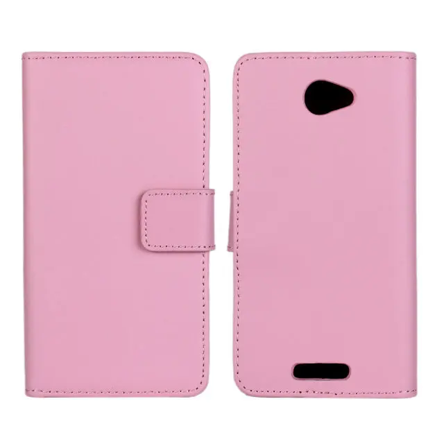 

Book Style Geniune Wallet Leather Case For HTC One S Z520e Cover with Stand +Card Slots,Multiple colors for Choose +one directio