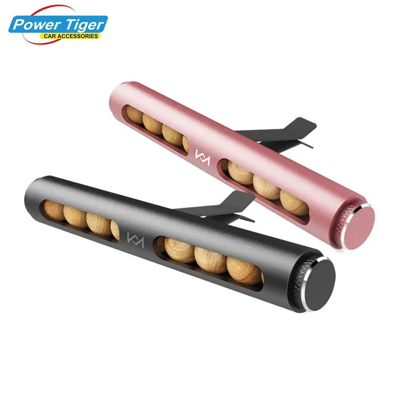 

Natural Wooden Beads Charm Car Air Freshener Auto Outlet Perfume Vent Fragance in the Auto Air Inside Conditioning Clip Difuser