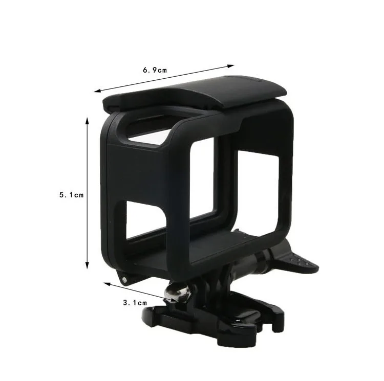 Защитная рамка Чехол стандартный корпус протектор корпус+ одиночный винт+ Базовое крепление для Go pro Hero 5 6 7 Черные Аксессуары