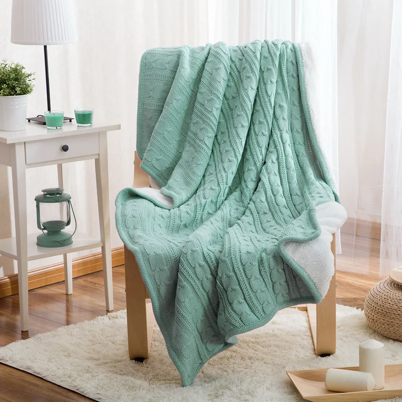 New Arrival Plaids Bedspreads Solid Red Manta 100 Cotton Blanket Brand