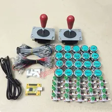 Аркады DIY комплект Multicade 2 игрока 2 В 1 Интерфейс USB для joystck с значок СИД кнопки