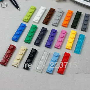 ! 3710 100pcs*Plate 1x4* DIY enlighten block bricks,Compatible With Assembles Particles