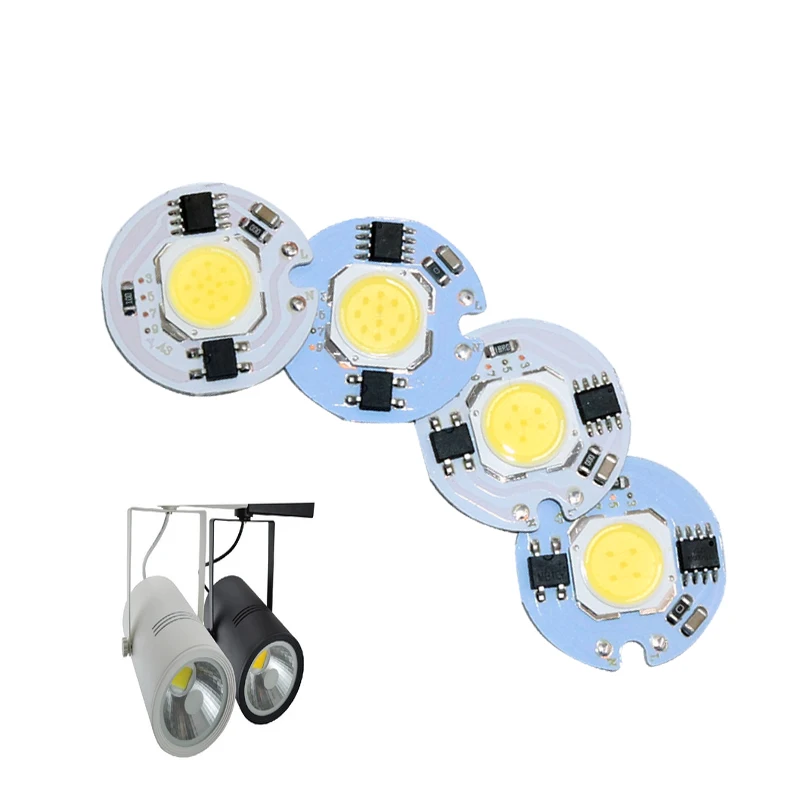 

LED COB 6PCS/Lot Chip Lamp 220v Light bulbs 3W 5W 7W 10W Lenses for leds Smart IC Drive DIY Outdoor Spotlight Free shipping