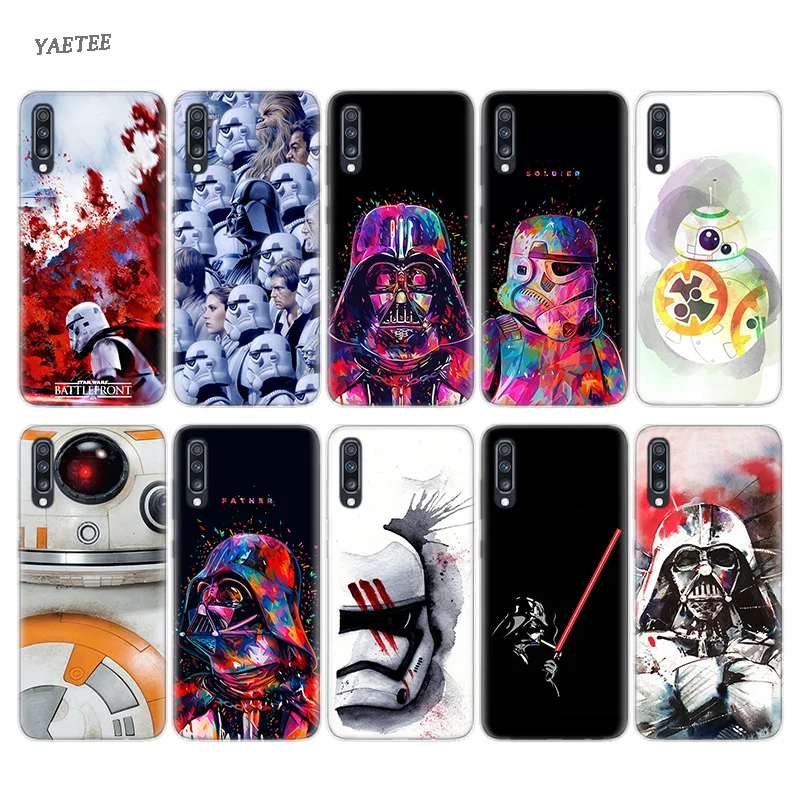 

Star Wars watercolor Luxury Case For Samsung Galaxy S10 Plus M30 A50 A30 A70 A40 A40S M20 M10 A10 A20 A60 A80 A90 A20E Cover