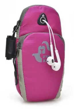 210 Водонепроницаемая нейлоновая сумка для рук сумка для бега сумка для мобильного телефона сумки для спорта на открытом воздухе - Цвет: Розовый цвет