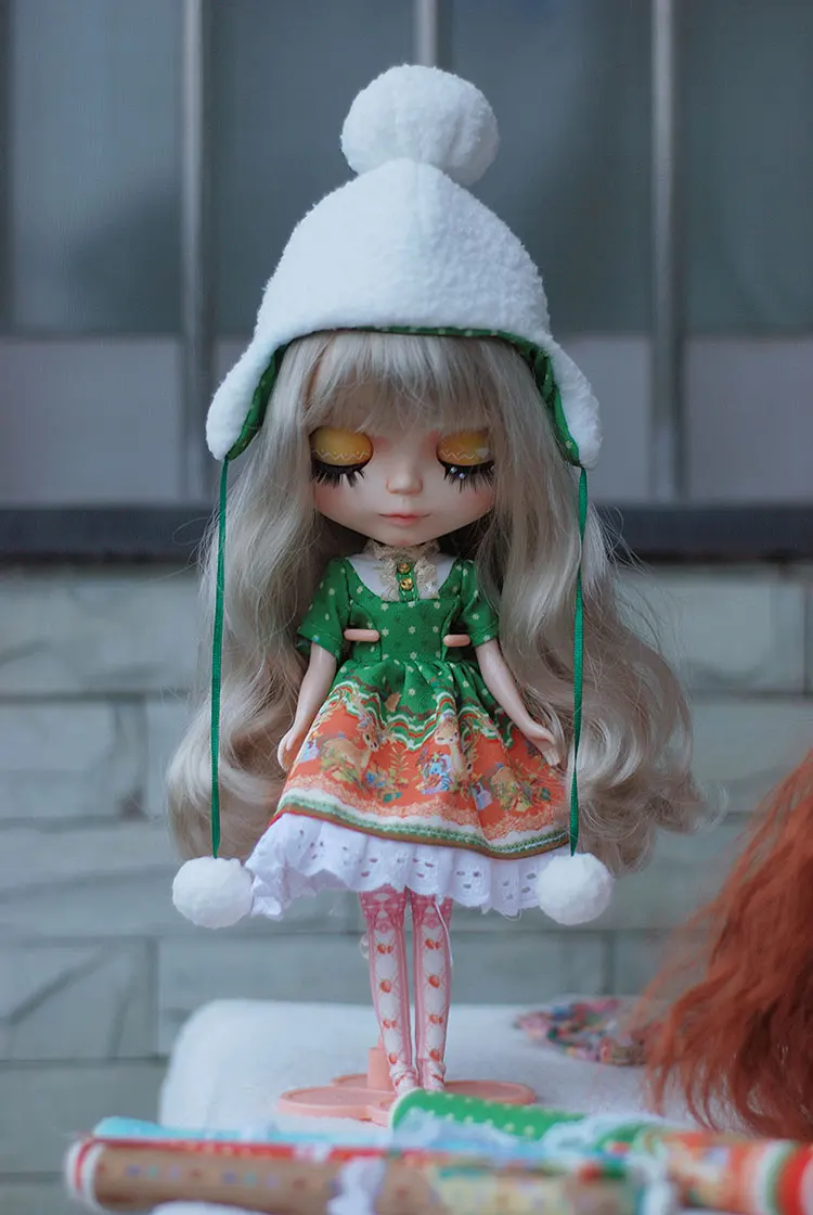 diy Одежда для кукол ручной работы материал посылка аксессуары для кукол Blyth bjd licca Pullip Рождественский подарок игрушки