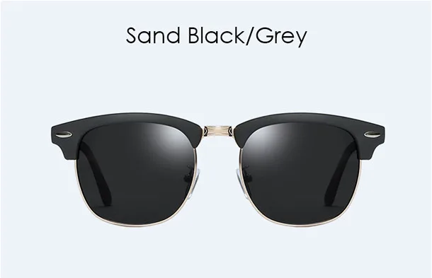Солнцезащитные очки Для Мужчин Поляризованные Очки Uv400 оттенков для Для женщин Винтаж солнцезащитные очки для вождения, мужские ретро кошачий глаз Леди Высокое качество Полар-флиса - Цвет линз: sand black-grey