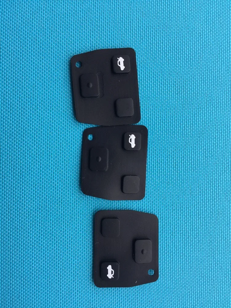 Car Key Shell 3Pcs Replacement Rubber For Toyota Lexus
