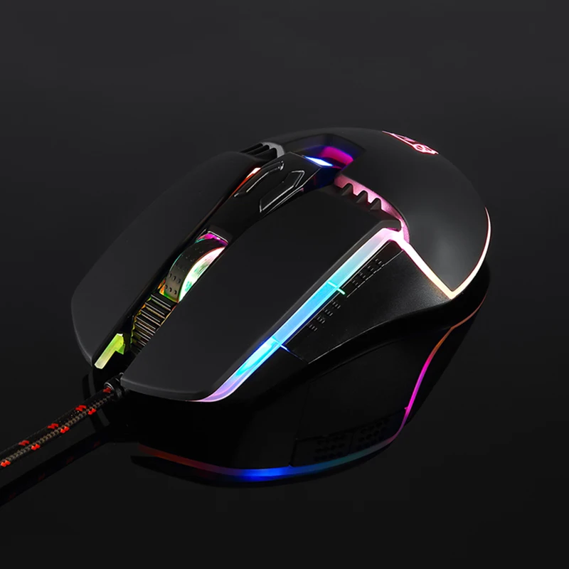 Motospeed V20 RGB Программирование 50000 dpi игровая мышь Профессиональная Регулируемая USB компьютер Wried оптический светодиодный с подсветкой для ПК