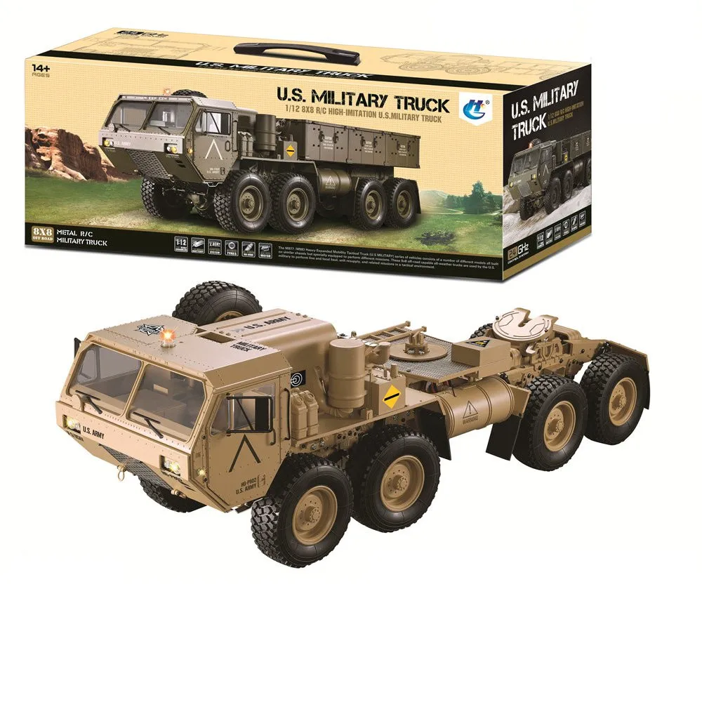 HG P801 P802 1/12 2,4G M983 739 мм матовый Радиоуправляемый автомобиль военный грузовик США без зарядного устройства Rcing Car для детей подарок