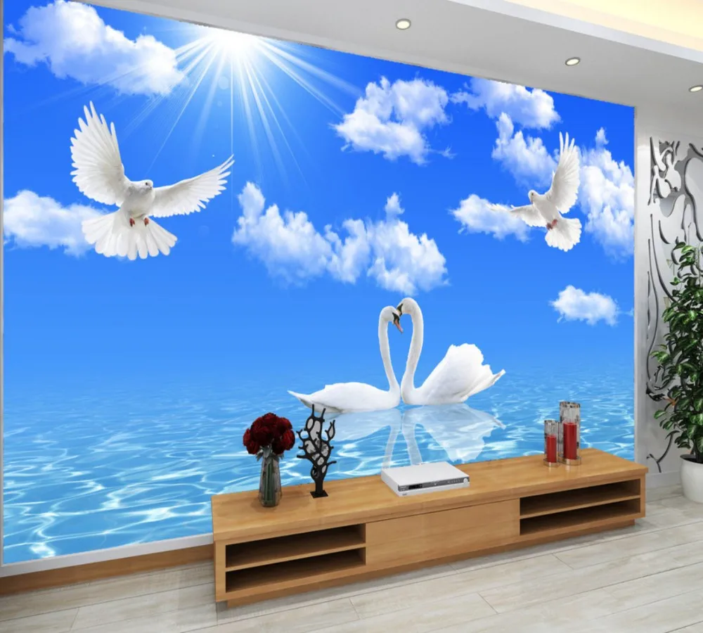 Фотообои На Стену Лебеди фото 15