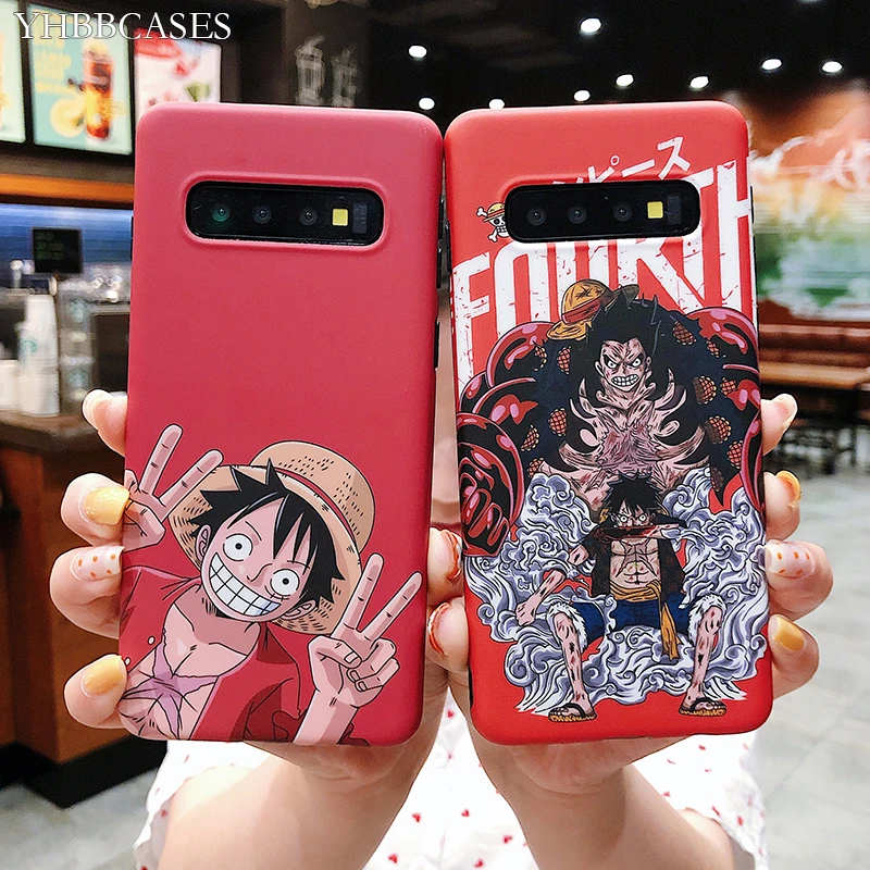 Чехлы YHBBCASES для Samsung Note 10 Plus 8 9 японская мультяшная соломенная шляпа Luffy чехол