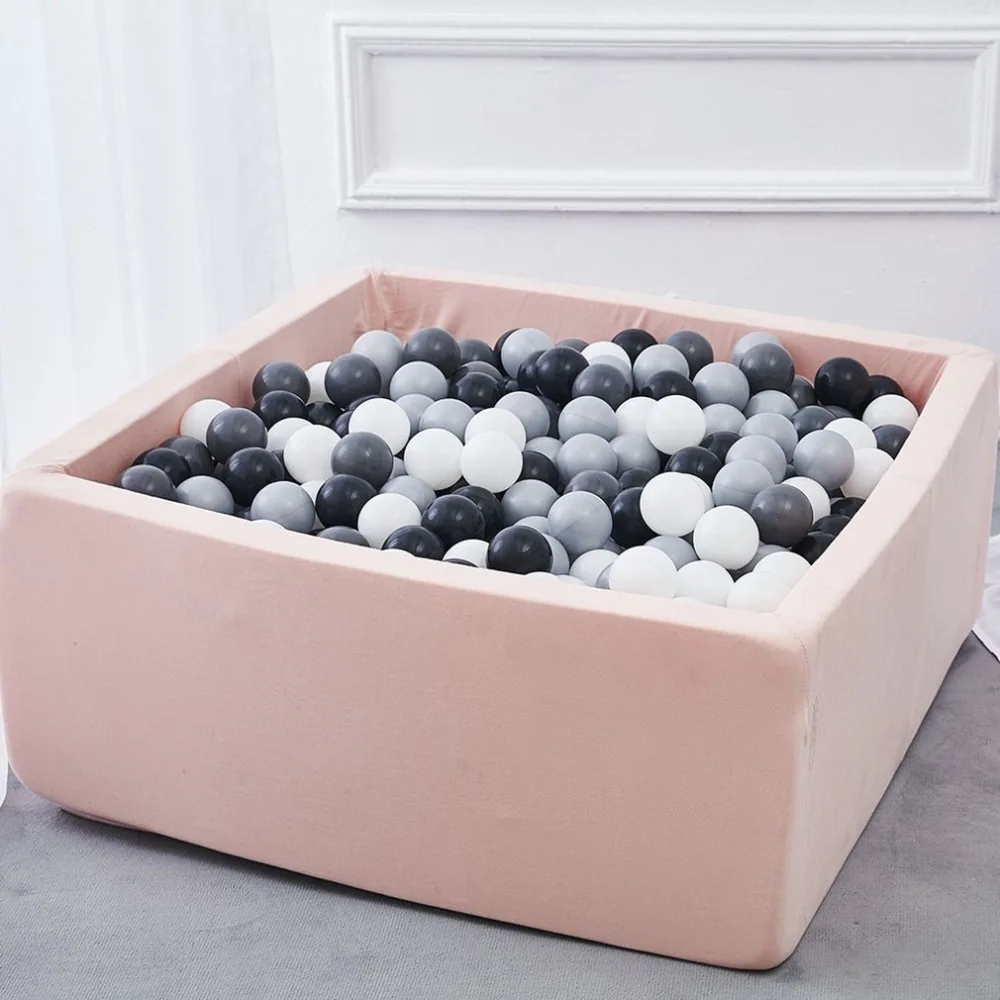 

INS Children's Play House Baby Ocean Ball Pool Pit Grey Pink Blue Kids Fencing Manege Tent Square Play Ball Pits Toys Outdoor Fu