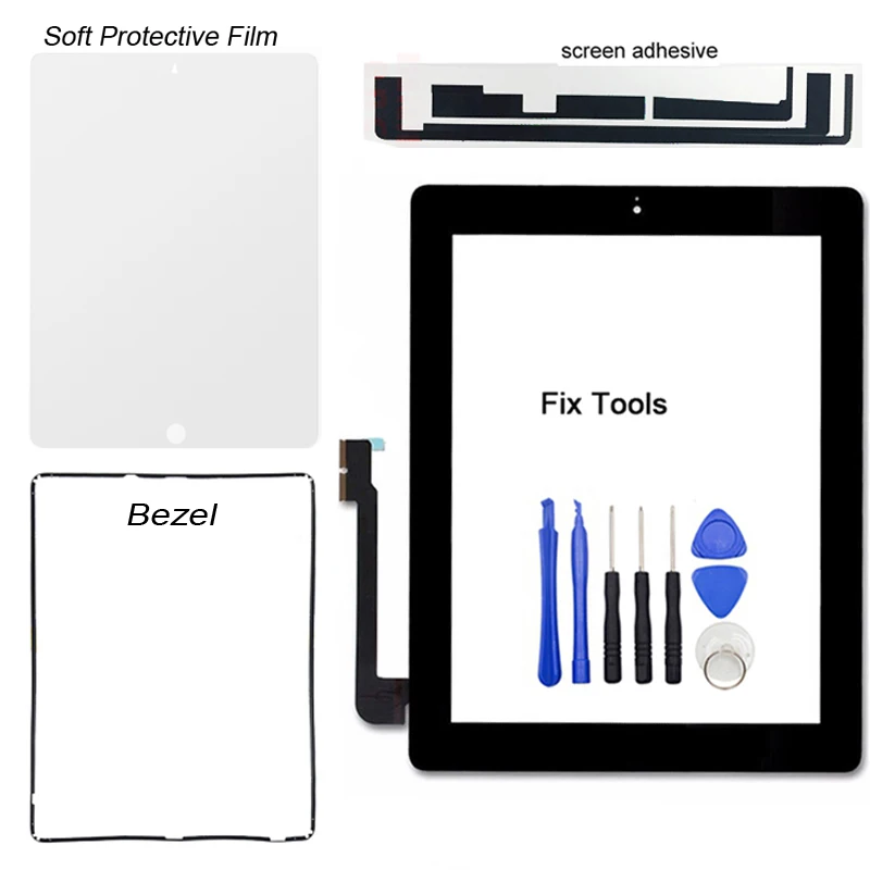 Digitizer Touch Screen Replacement Home For ipad 3 3rd A1403 A1416 A1430 Black