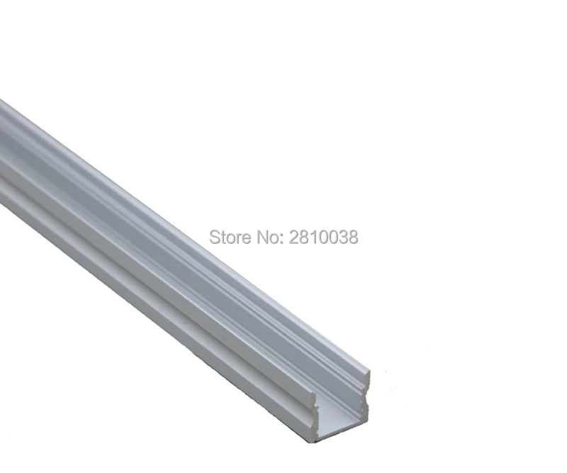 10 X 1M Sets/Lot U style Extruded LED strip profile w/ 30 clear Lens AL6063 Aluminum extrusion shapes for recessed wall lights