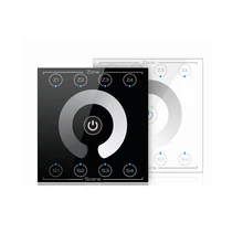 Осязаемый Панель настенный светодиодный диммер контроллер 5VDC 4 Канал DMX 4 зоны DMX мастер контроллеры DMX-E01