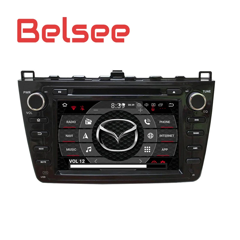 

Belsee for Mazda 6 Ultra Ruiyi Car Stereo Android 8 Radio Octa Core PX5 GPS Navigation Head Unit Autoradio DVD Player Bluetooth