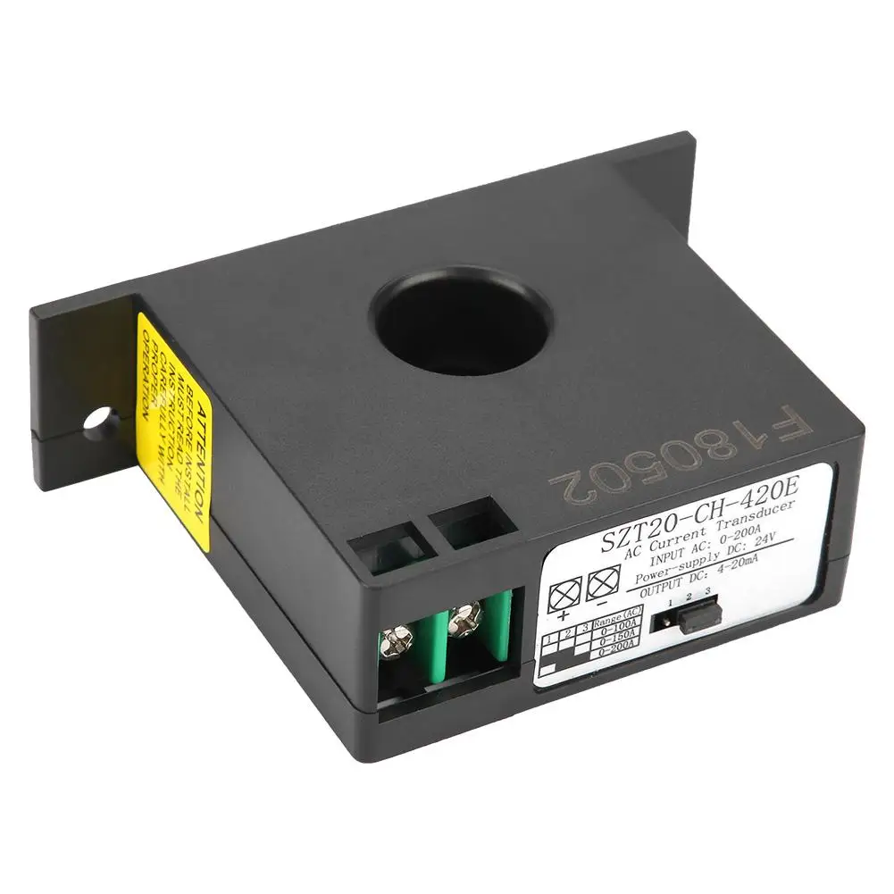 SZT20-CH-420E преобразователь тока передатчик трансформатор датчик переменного тока преобразователь 0-200A 4-20mA