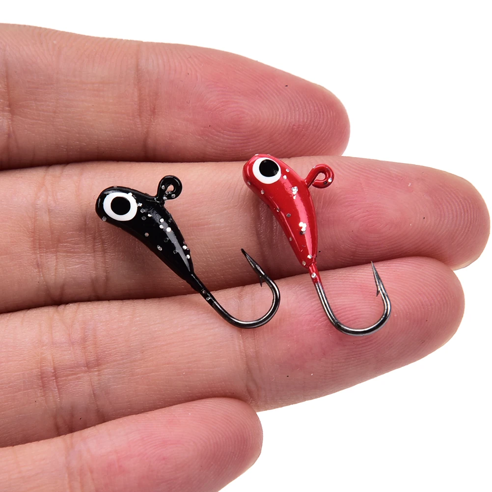 4Pcs Winter Ice Fishing Hook Lure 13mm Winter Ice Fishing Hook Lure
