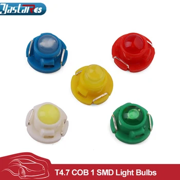 

Car LED 10Pcs T4.7 LED COB 1 SMD dashboard modified LED high lumen bulb air conditioning lights clock light DC 12V Car-styling