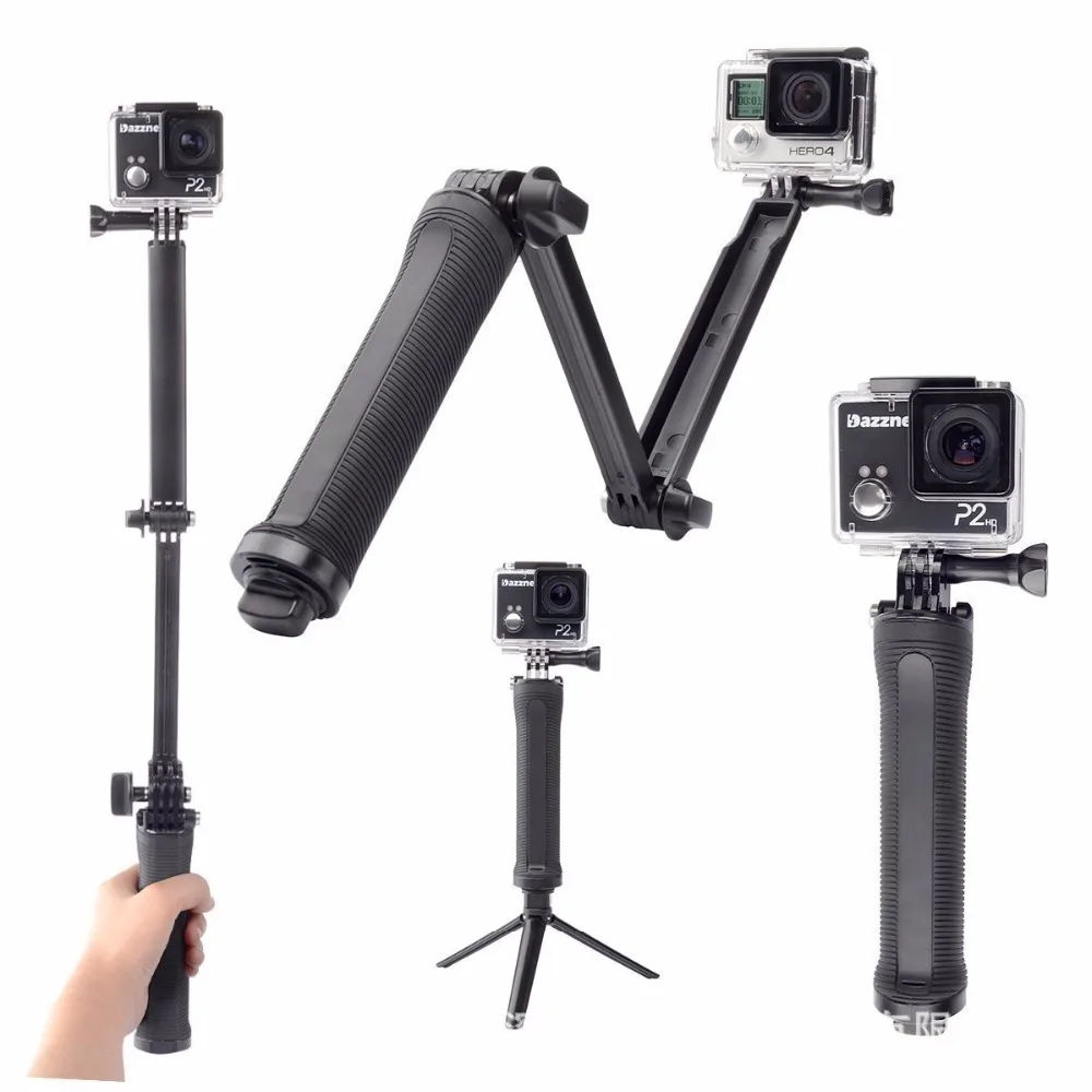 

Gopro Accessories Three ways Multi-function Folding Arm Lever Tripod Mount for GoPro Hero 5 4 3 Sjcam4000