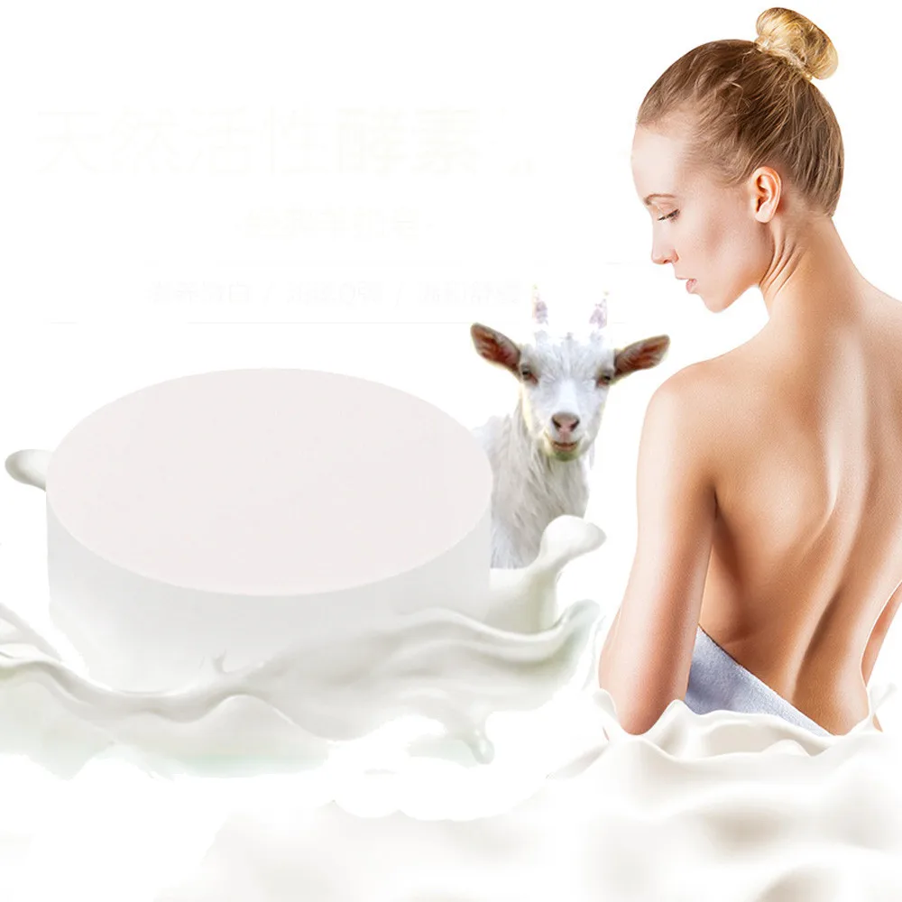 

ISHOWTIENDA 2018 New Soft Purify Goat Milk Handmade Soap Whitening Smooth Skin Moisturizing Fine Pore