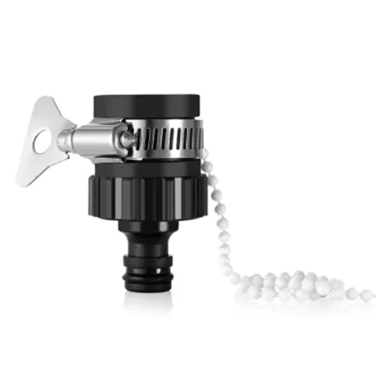 

Black Durable Universal Water Faucet Adapter Hose Tap Rubber Connector Suitable for 23 - 35mm diameter Irrigation Garden tap
