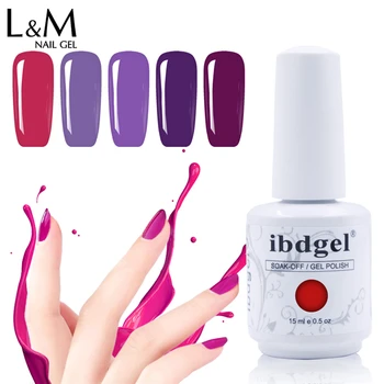 

40 pcs/lot Gelatu Series ibdgel Brand Soak Off UV Gel Nail Polish Gel Varnish Semi Permanent 120 Colors Glitter Nail Gel