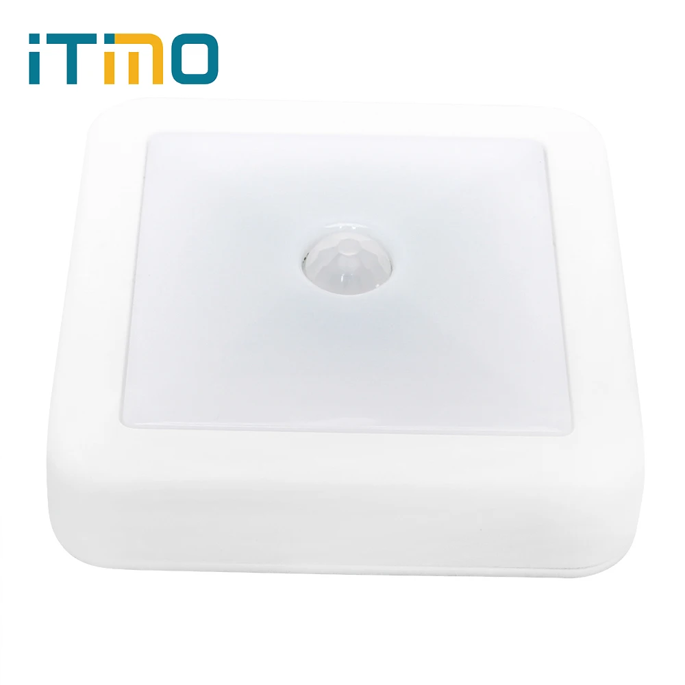 Best ITimo Light and PIR Motion Sensor Wireless Bedside Wall Lamp LED Night Light Closet Bookcase Showcase Light Novelty Lighting