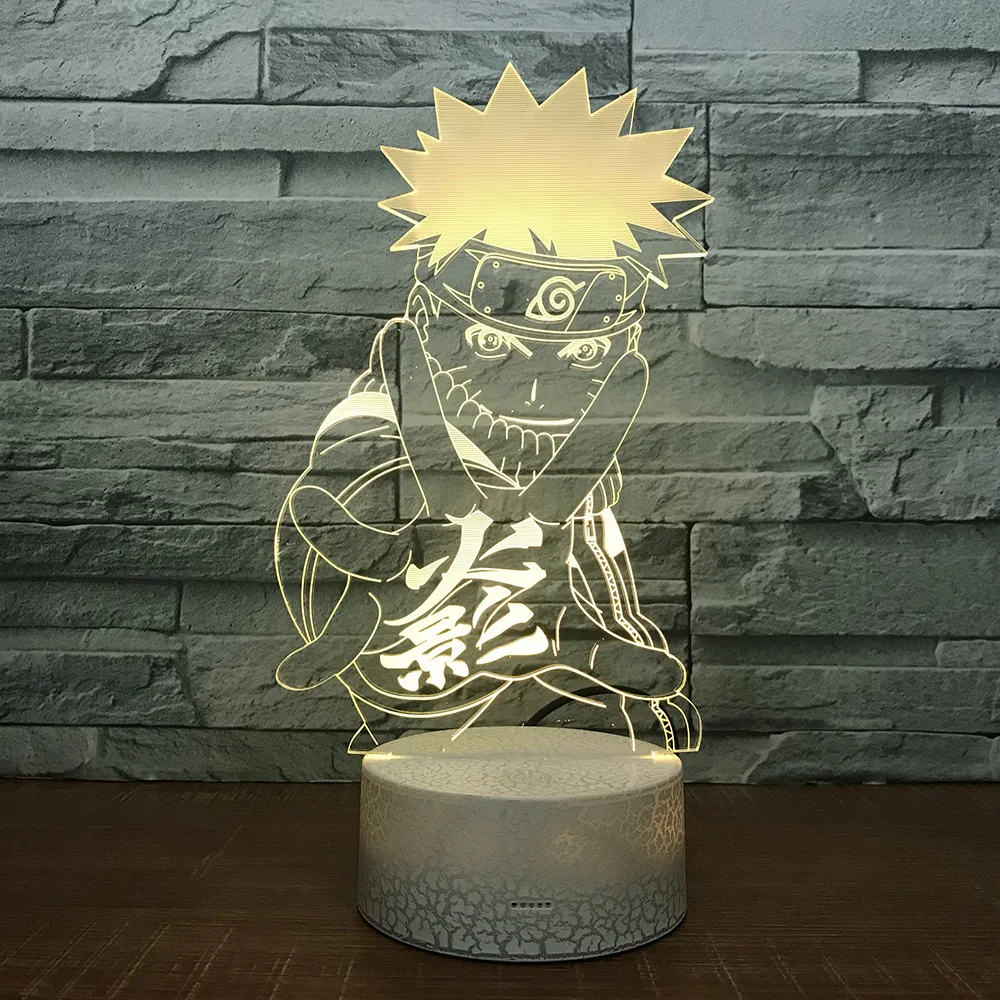 

Naruto LED Night Light 7 Color Change Desk Light Action Figures Boys Girls Birthday Toys