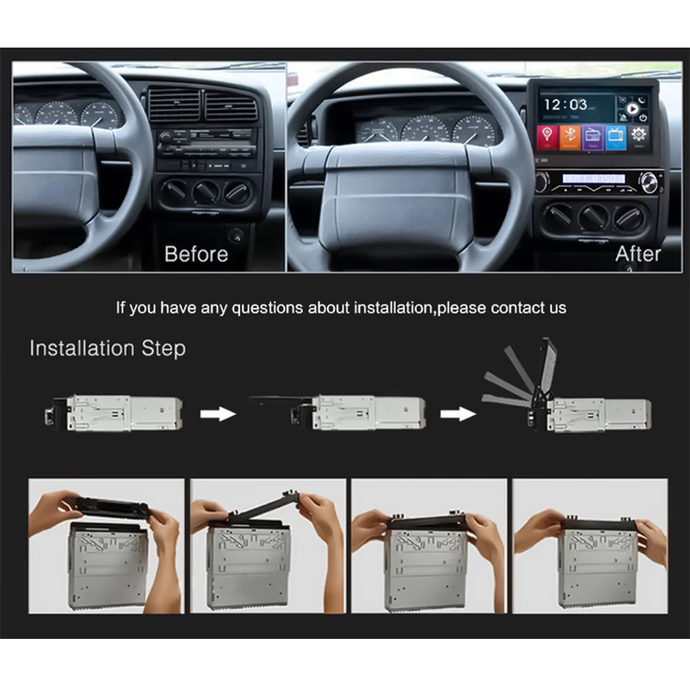 Eunavi Single 1 Din 7 ''автомобильный Dvd плеер авторадио Автомобильный Gps навигатор для