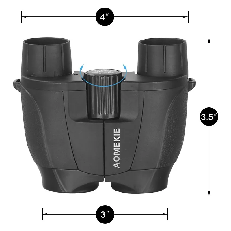 Бинокль AOMEKIE 8X22 HD Компактный высокой мощности оптический стеклянный объектив охотничий кемпинговый телескоп для наблюдения за птицами детский подарок