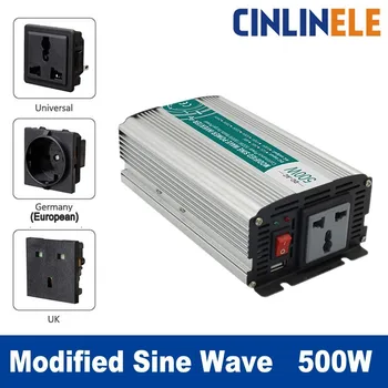

Smart Modified Sine Wave Inverter 500W CLP500A DC 12V 24V to AC 110V 220V Smart Series Solar Power 500W Surge Power 1000W