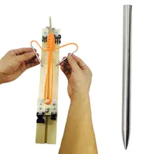 2 шт./компл. Нержавеющая сталь парашютный канат браслет Вязание иглы для шнурков строки Паракорд нержавеющая ткачества иглы инструмент