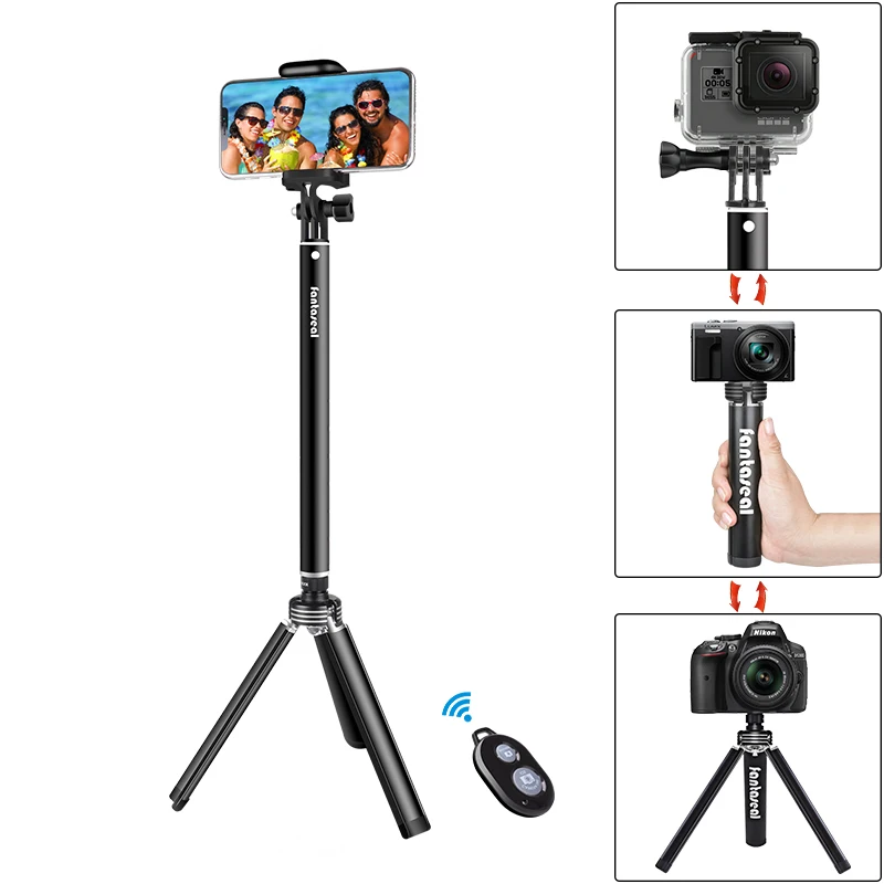 

Wireless Bluetooth Selfie Stick Mini Tripod Extendable Monopod for iPhone XS XSMAX XR X 8 7 6s Plus Huawei Mate 20 Samsung S10
