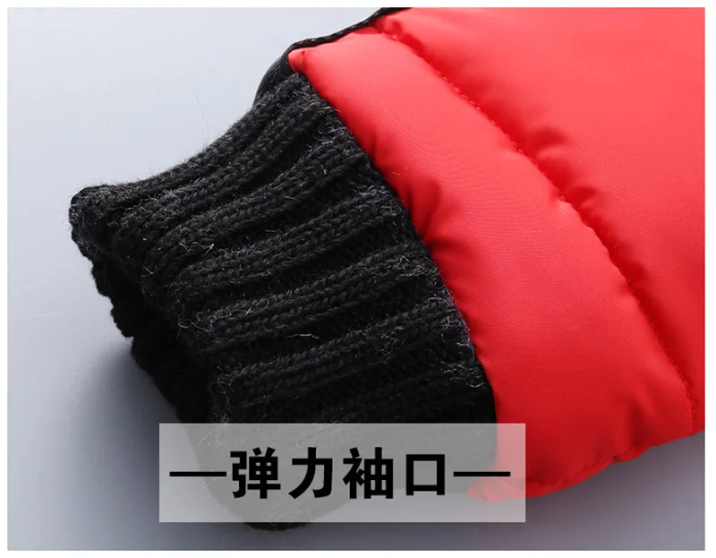 2018 Faux Fur Hood Jacket for Girls Children Snow Wear Parka Thick Cotton-Padded Winter Jacket for Children Christma Winter Coat (4)