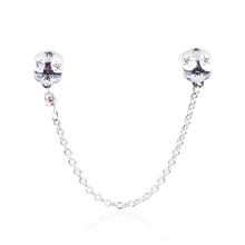 925 пробы серебро имя бисера Логотип Fit талисманы браслеты мотаться Шарм кубический циркониевый брелок Детская безопасность цепи