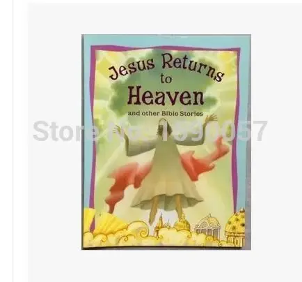 

Free shipping 2015 New Hot Sale Bible Stories original English children's picture book Jesus Returns To Heaven Paperbacks