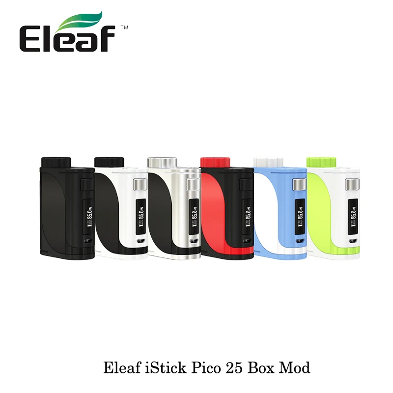 

85W 100% Original Eleaf iStick Pico 25 Box Mod Electronic Cigarettes Fit 2ml ELLO Atomizer tank HW Coils E Cigarette Vape 2017