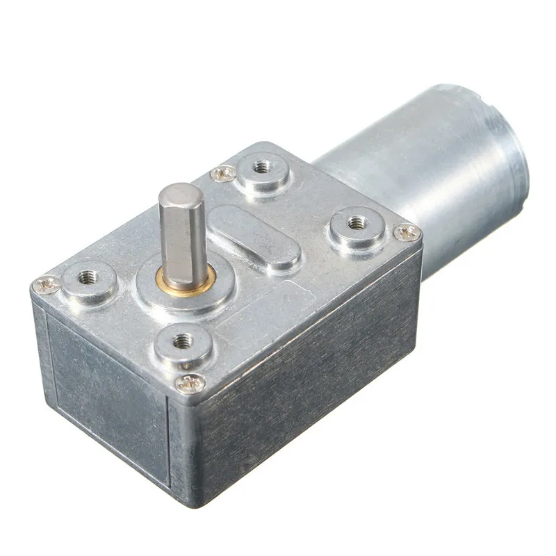

DC12V 200RPM Worm Geared Motor Reversible Gear Reducer Turbo Motor Right Angle Gear