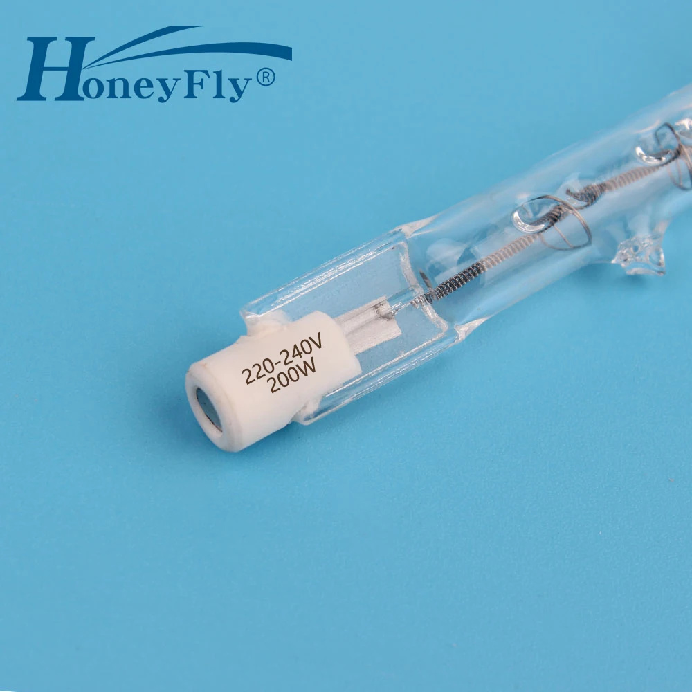 HoneyFly 5 шт. 78 мм линейная галогенная лампа J78 220 V/110 V 100 W 150 W 200 W 250 W R7S двухсторонняя нити потолочные светильники кварцевая трубка