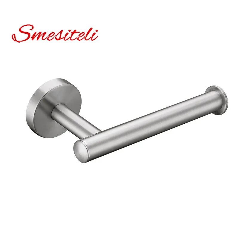 Online Smesiteli Fabrik Direkt Moderne SUS304 Edelstahl Gebürstet Wandhalter Bad Toilette Roll Toilettenpapierhalter