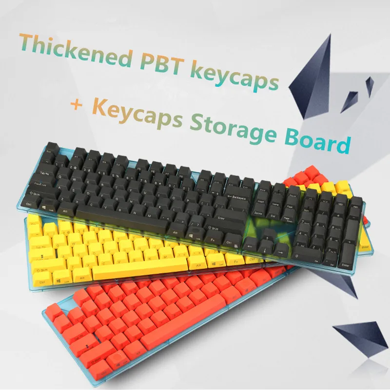 

Front/Side Printed Keycaps PBT Thickened Cherry MX Keycap With Keycaps Holder For Tenkeyless 87/104/108 Mechanical Keyboard